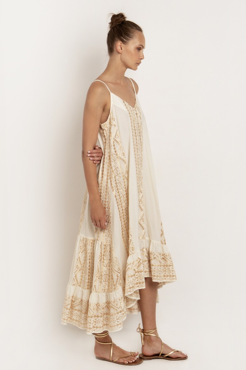 VESTIDO LARGO Natural