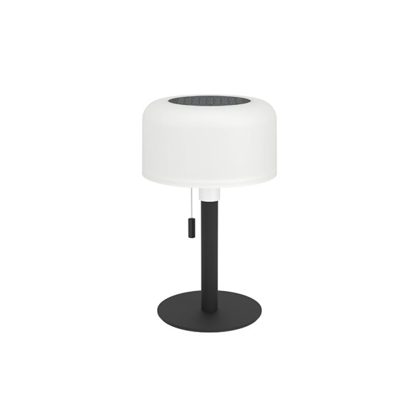 Lámpara de mesa negro-blanco solar RGBWW IP54 EG3690