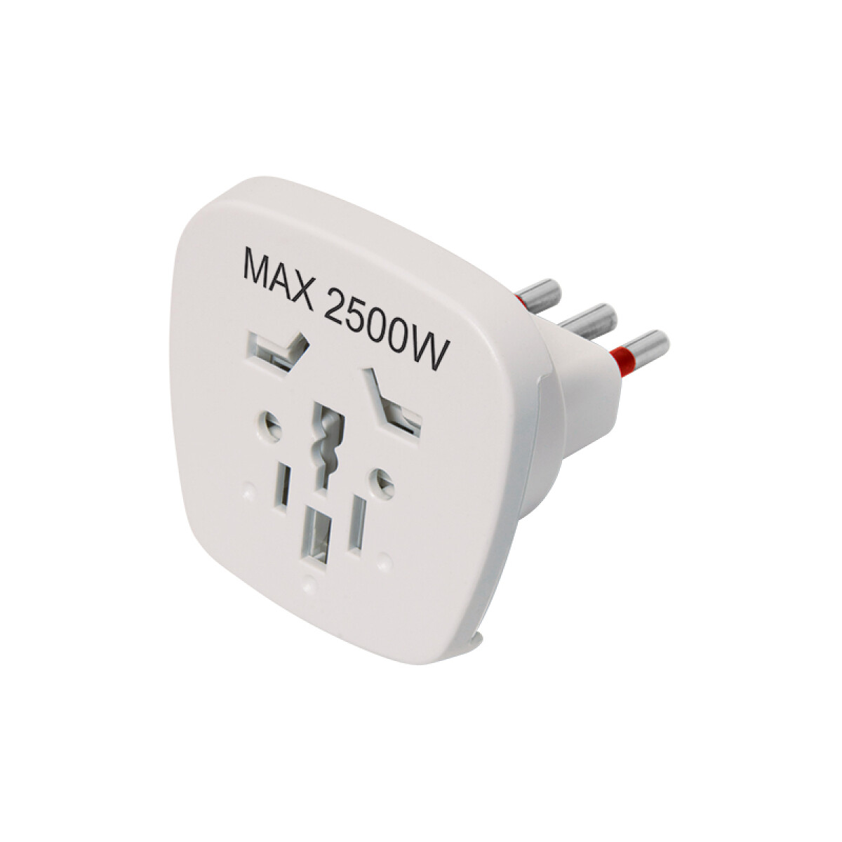 Adaptador 3 en línea a multiformato blanco - C84551 