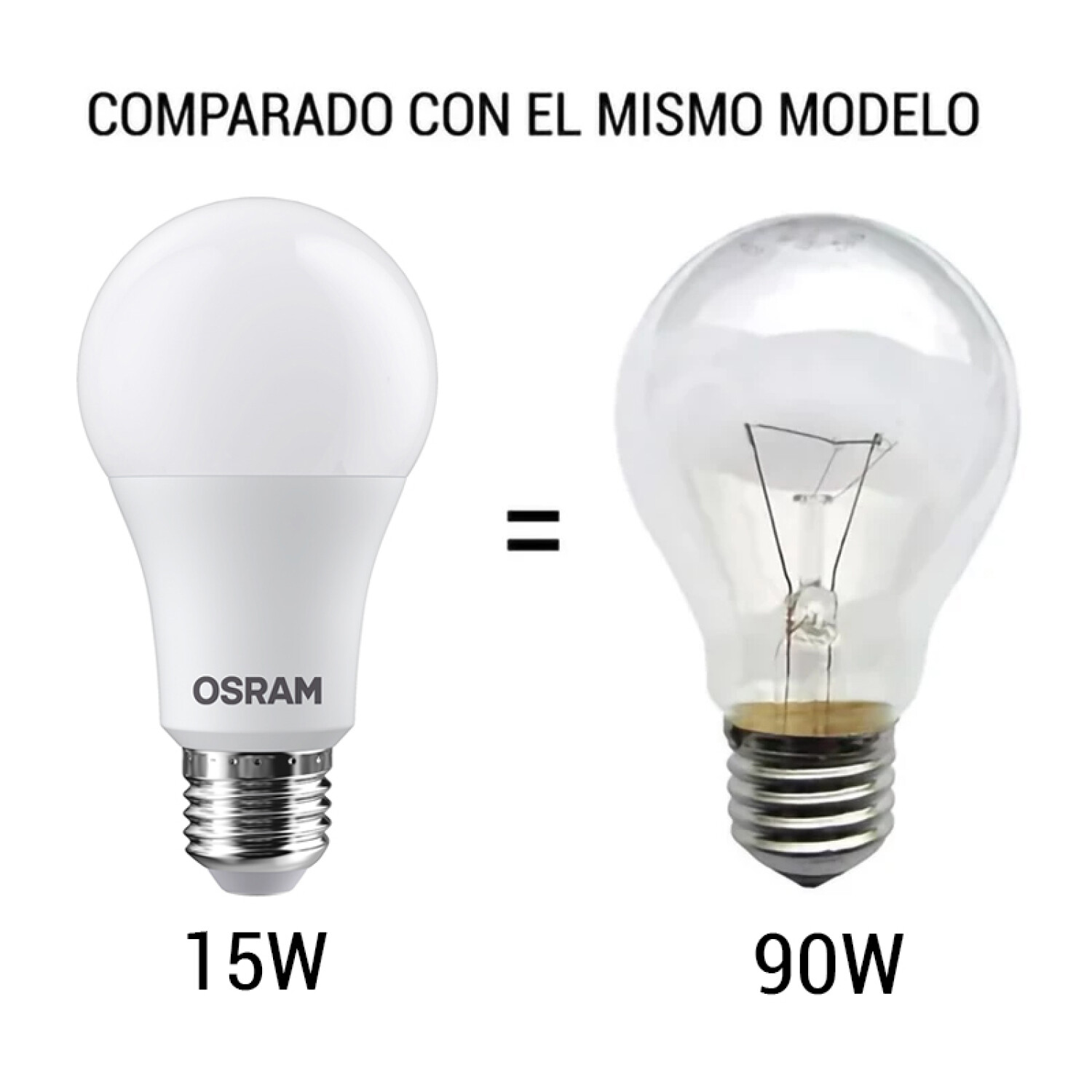 Lámpara LED E27 15W Luz Cálida OSRAM — Serlux