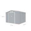 Galpón prefabricado Reforzado 2 Puertas ARCHER D Aluminio