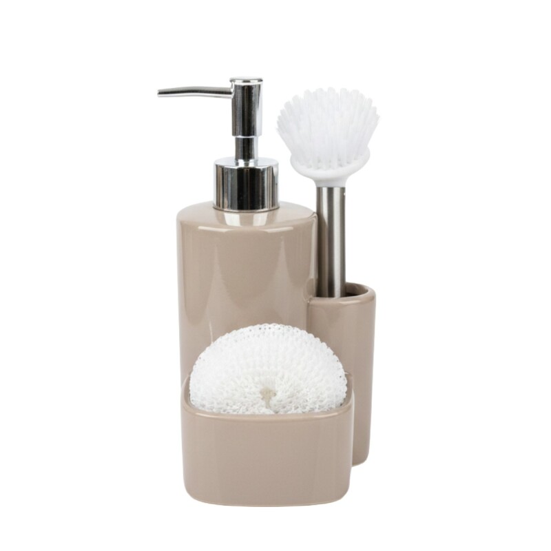 DISPENSADOR CERAMICA BEIGE C/ACCES P/BAÑO Unica