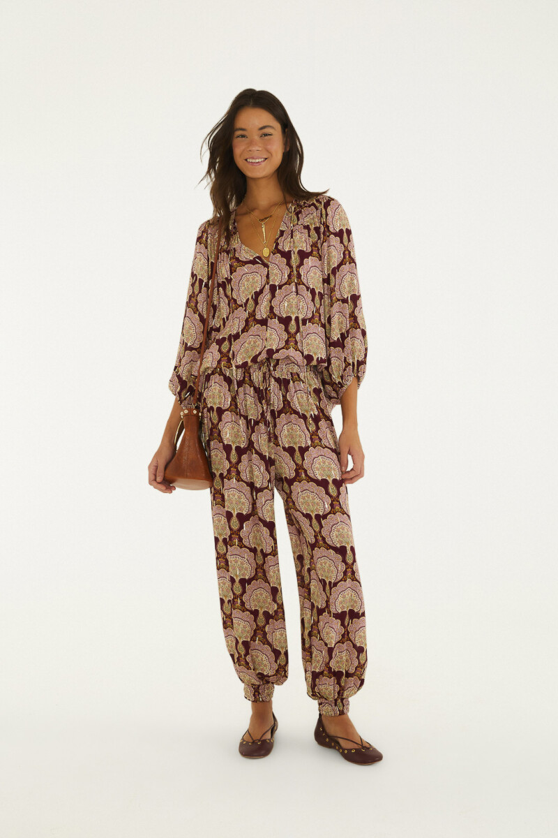 PANTALON BABUCHA Bordo
