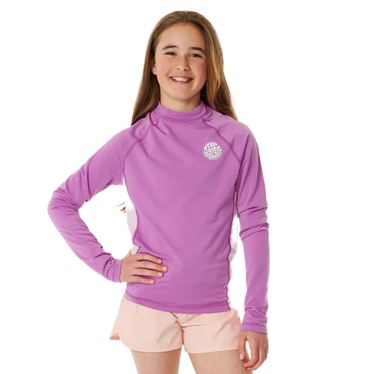 Lycra Rip Curl Icon Uv Brushed L/S- Girl 