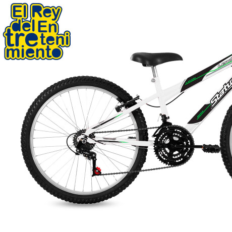 Bicicleta Montaña Status Rod 24 Cambios 18 Vel Niña Blanco
