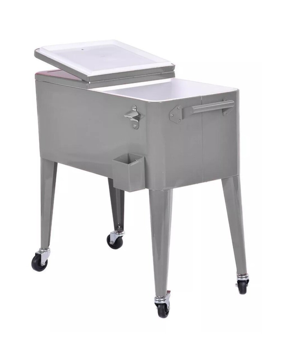 Conservadora Bar con Ruedas 76 L - Plata 