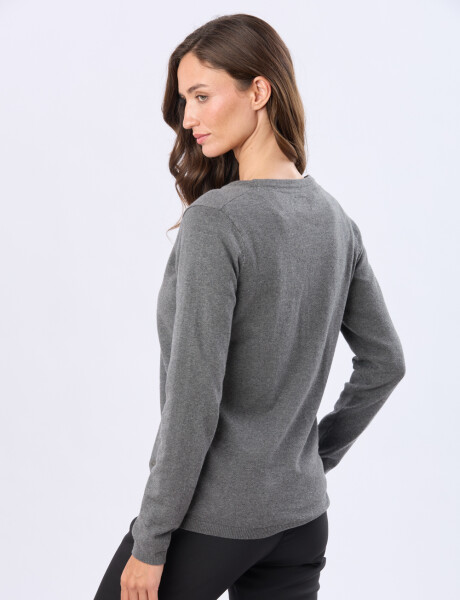 SACO TEJIDO CLÁSICO Gris Oscuro