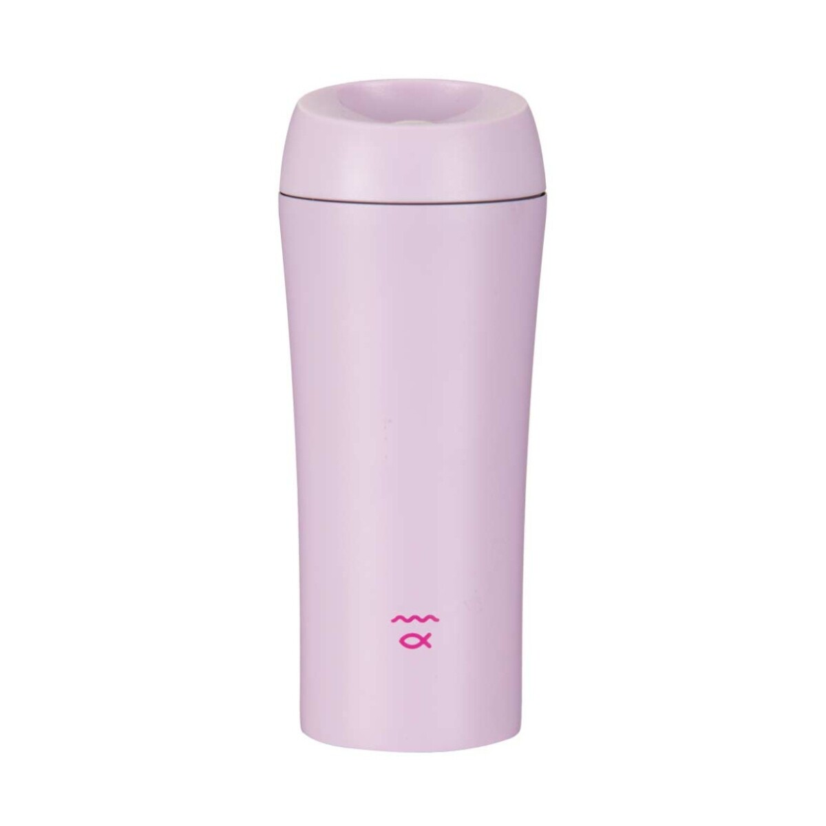 Vaso Mug Río Botón 450ML Doble Pared - LILA 