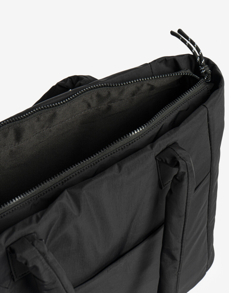 Shopper Nylon Shopper En Material Reciclado - Negro