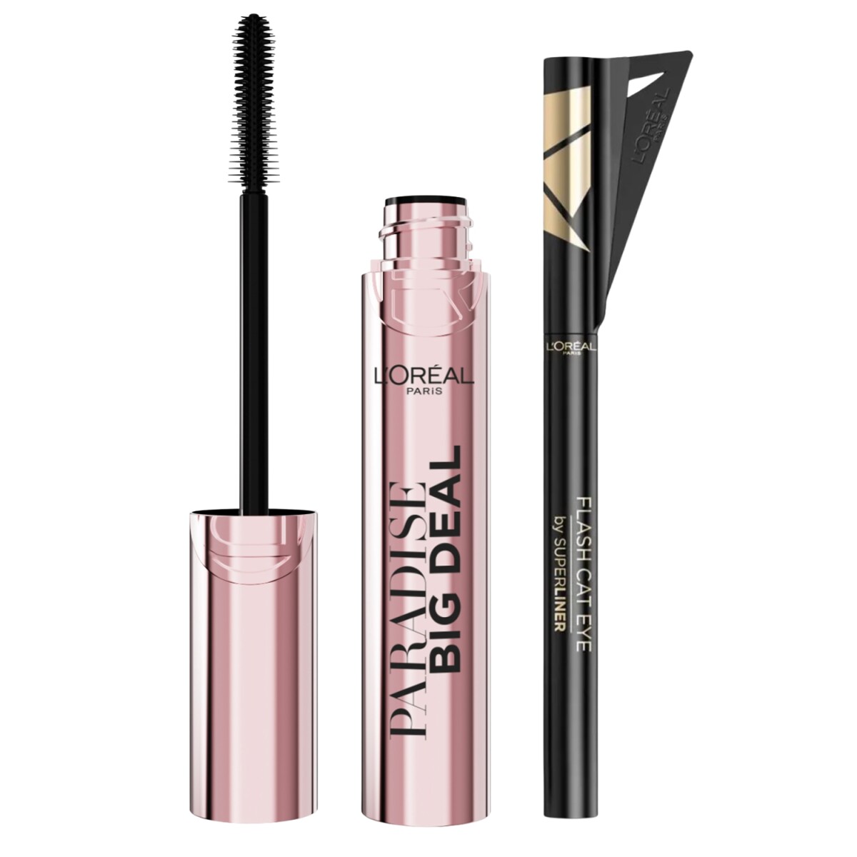 Pack Loreal Máscara Big Deal + Delineador Flash Cat Eye 