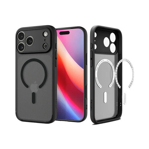 Spigen Funda Crystal Hybrid Mag Fit iPhone 17 Pro Max Frost Black Spigen Funda Crystal Hybrid Mag Fit iPhone 17 Pro Max Frost Black