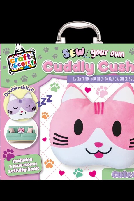 SEW YOUR OWN CUDDLY CUSHION KIT: CUTE CAT SEW YOUR OWN CUDDLY CUSHION KIT: CUTE CAT
