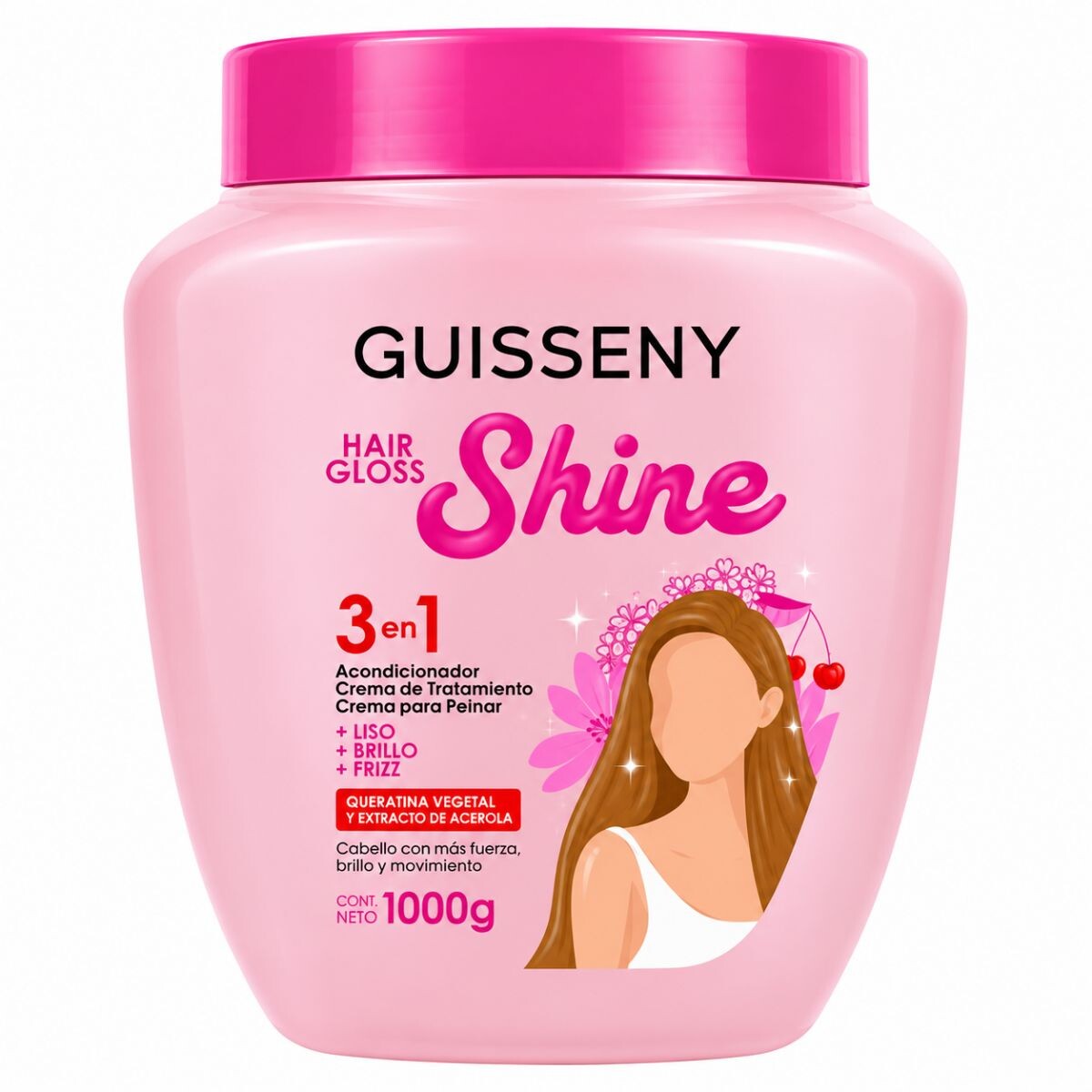 CREMA DE TRAT. GUISSENY 3 EN 1 GLOSS SHINE 1 KG 