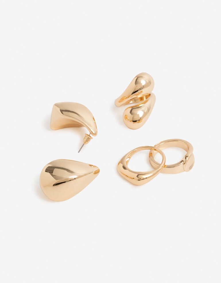 Bijouterie Set Metal Bijou Set Metal - Dorado