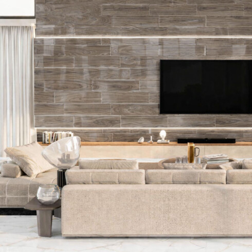 Semi Gres 22X89 Maderado Pulido Tabaco GAMAS DE MADERA