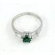 Anillo Oro 18K Con Brillantes Y Esmeraldas Anillo Oro 18K Con Brillantes Y Esmeraldas