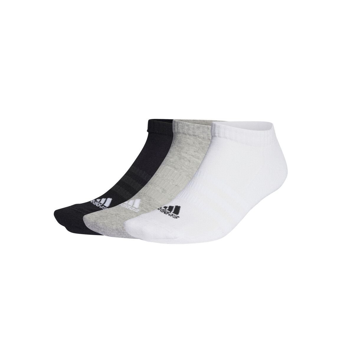 Medias adidas Cushioned - Black / White / Grey - Black/White/Grey 