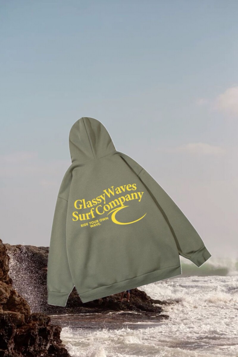 Hoodie Company Over Fit / Verde U