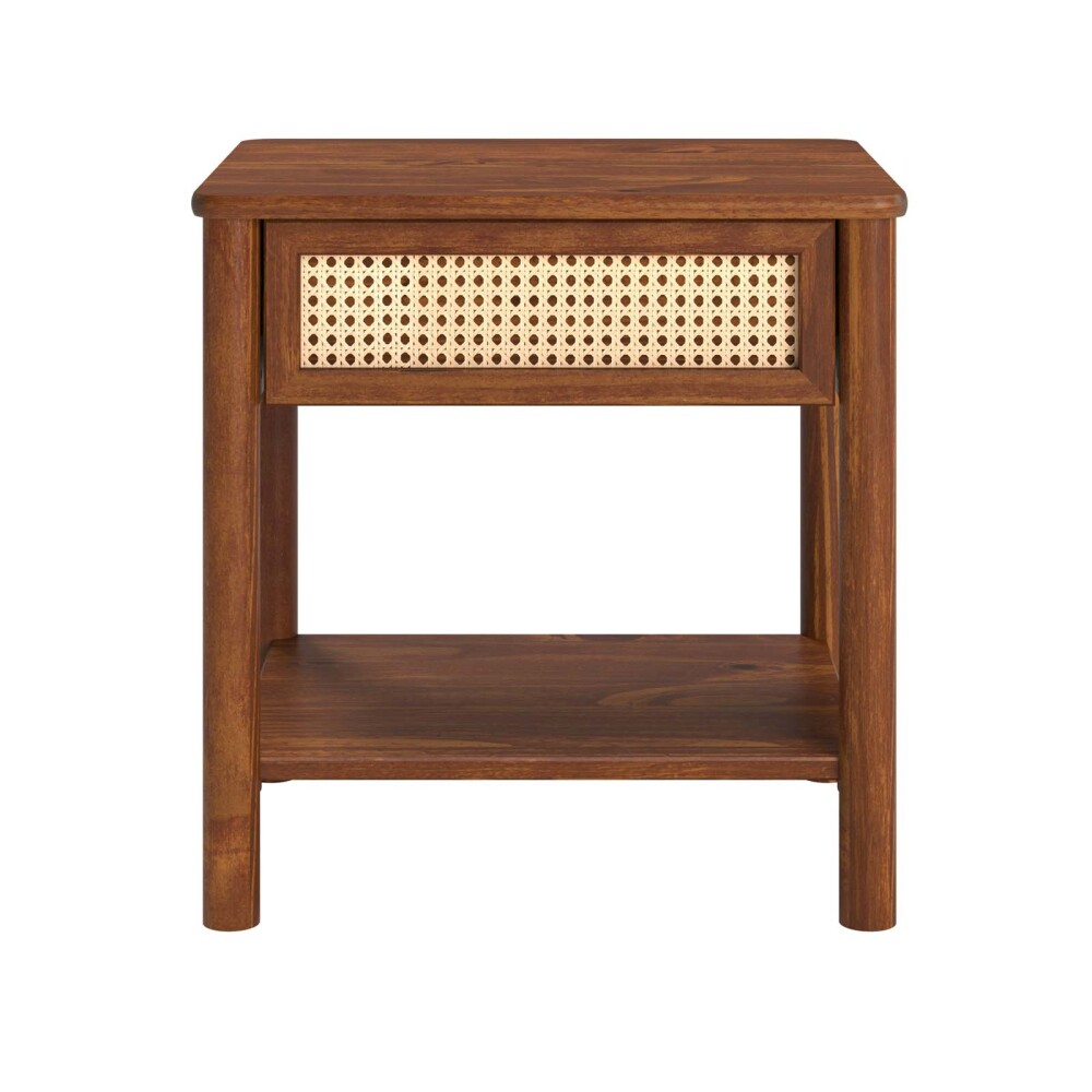 MESA DE LUZ MADERA MARRON PALERMO
