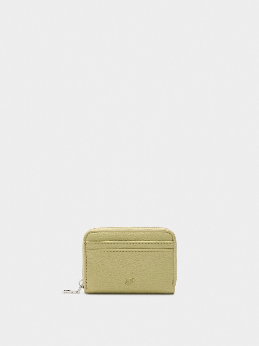 Cartera Básica Con Textura - verde 