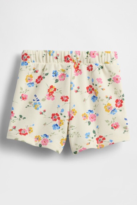 Short Sin Felpa Logo Gap Toddler Niña New Off White