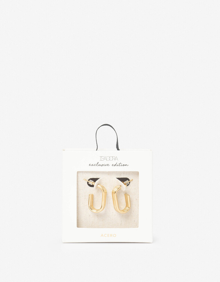 Aros Argollas Metal Argollas De Acero - Dorado