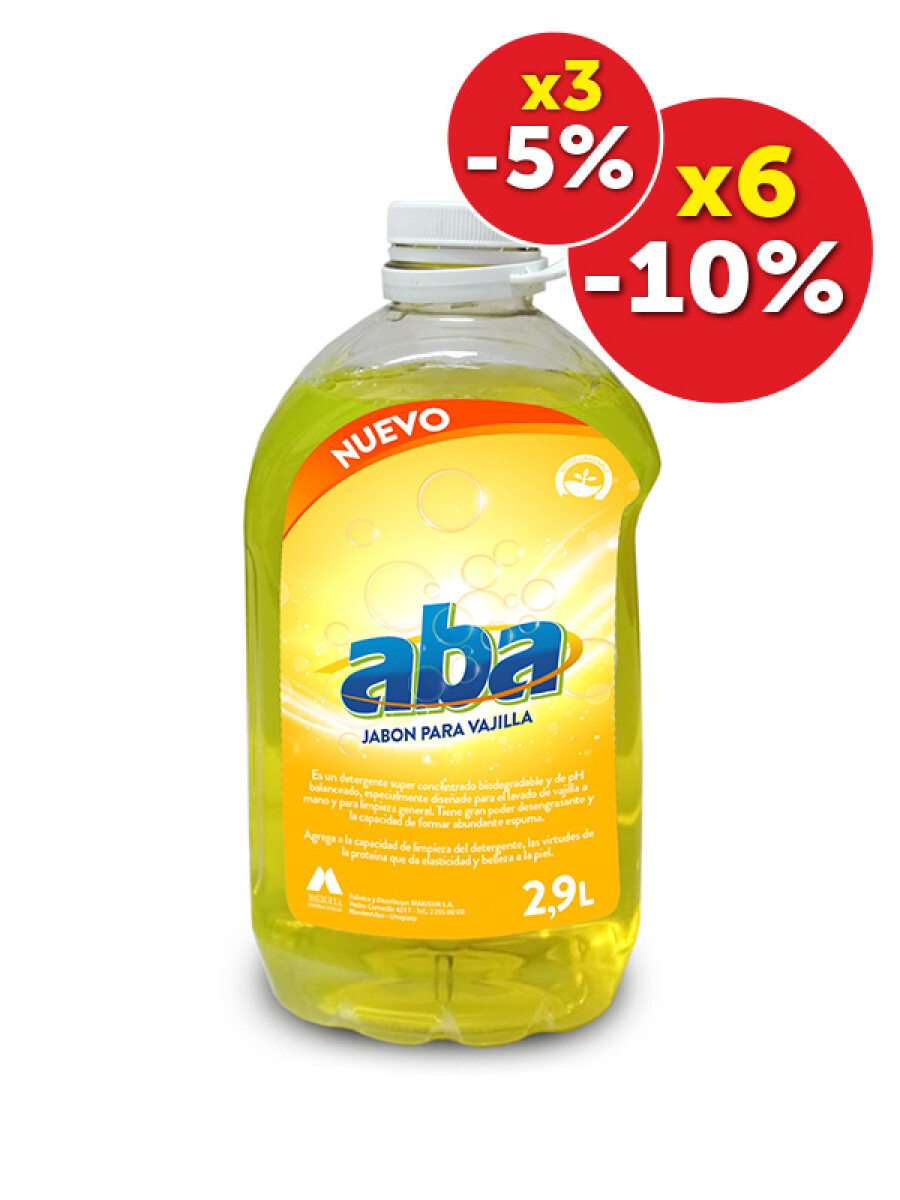 Detergente Aba Limon 2.9 Lts 