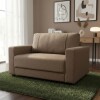 SOFA 2 CUERPOS - TELA MARRON SOFA 2 CUERPOS - TELA MARRON