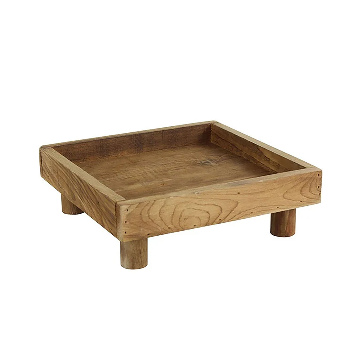 BANDEJA CUADRADA - SMALL MADERA NATURAL-BEIGE GITA 