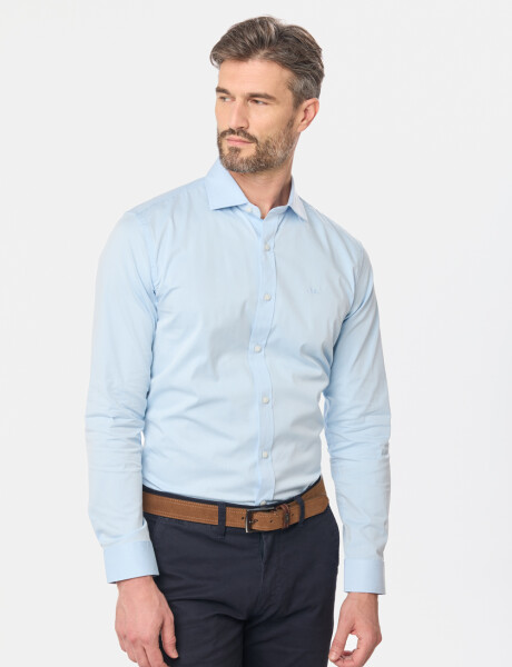 CAMISA DE VESTIR Celeste