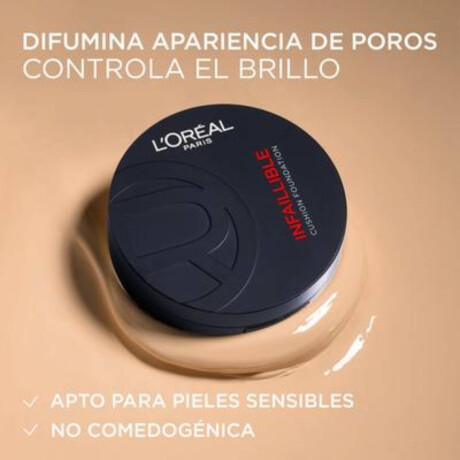 Base de Maquillaje Loreal Paris 24 H Air Wear Cushion Tono 220