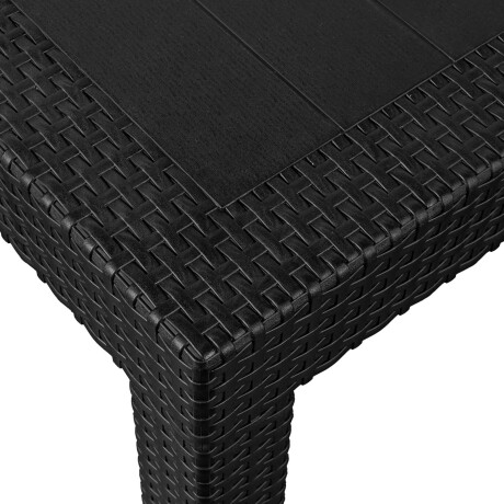 JUEGO COMEDOR NEGRO POLIPROPILENO KOLEOS