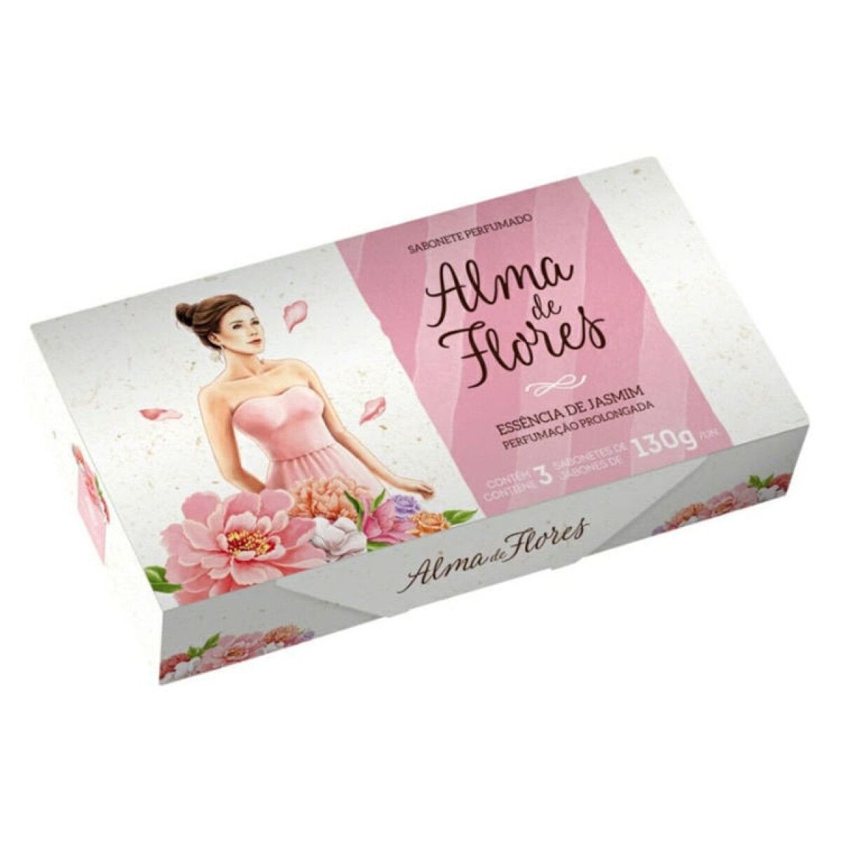 Set Alma de Flores x3 jabones - Esencia de Jazmín 