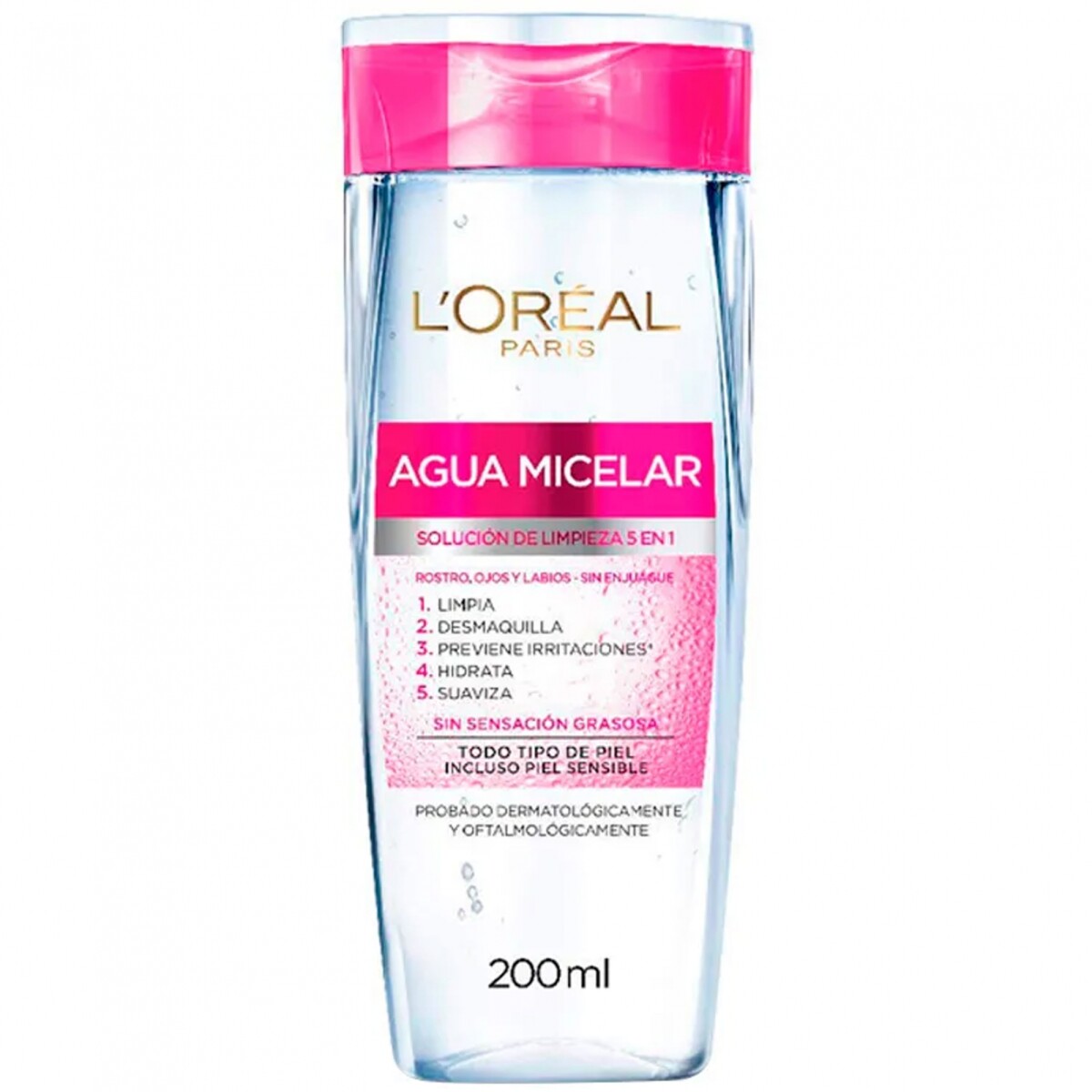Agua Micelar Desmaquillante L'Oréal Paris Hidra Total 5 200ml 