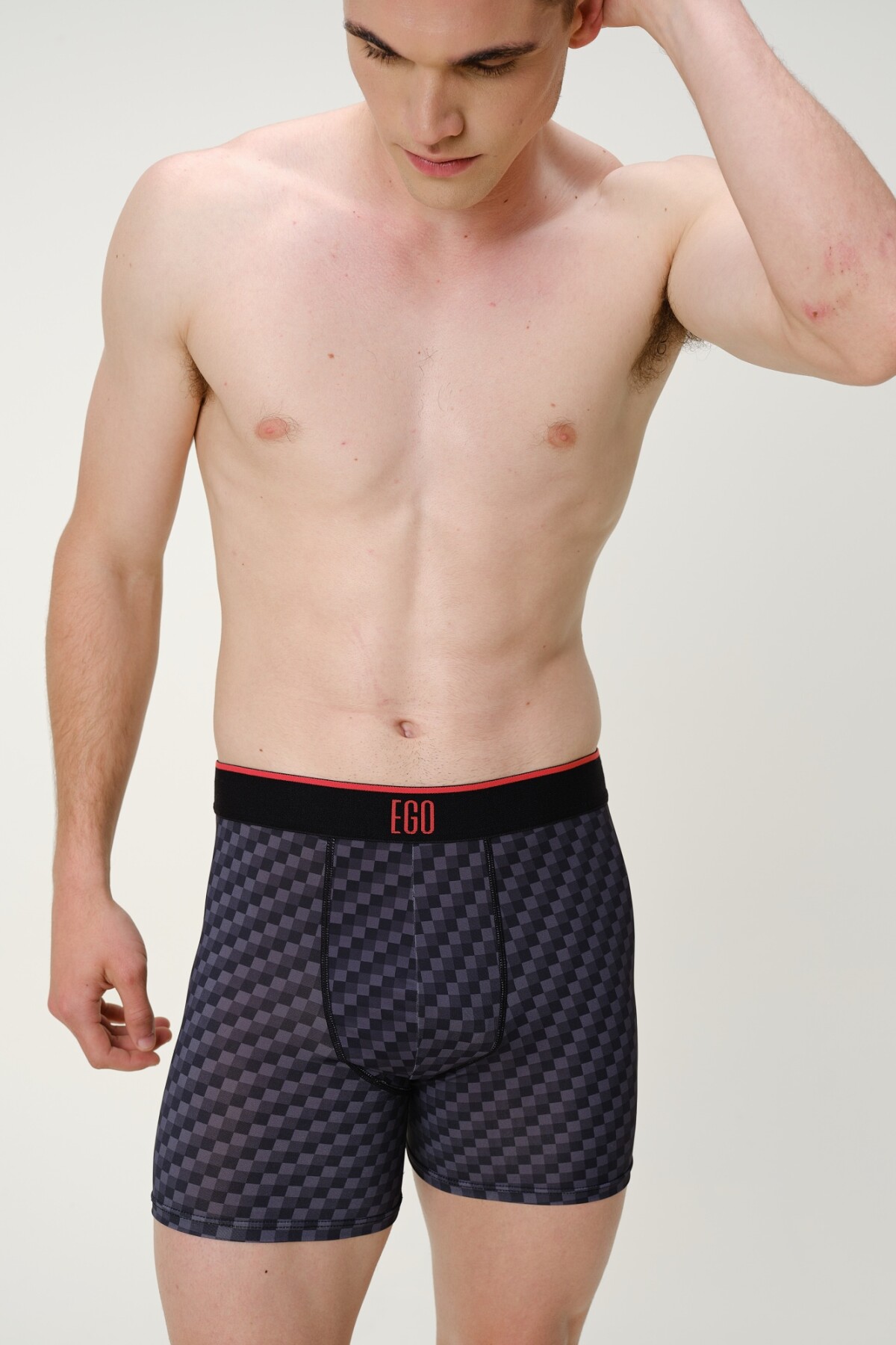 Boxer Active Negro Cuadrillé