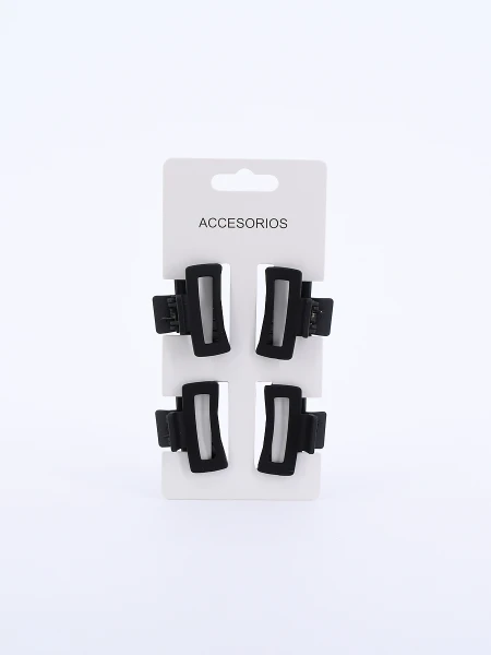 PINZAS PACK x 4 NEGRO