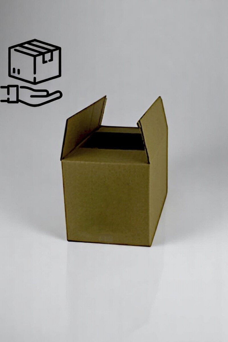 Caja aleta simple 24x14x14 cm. - MADERA 