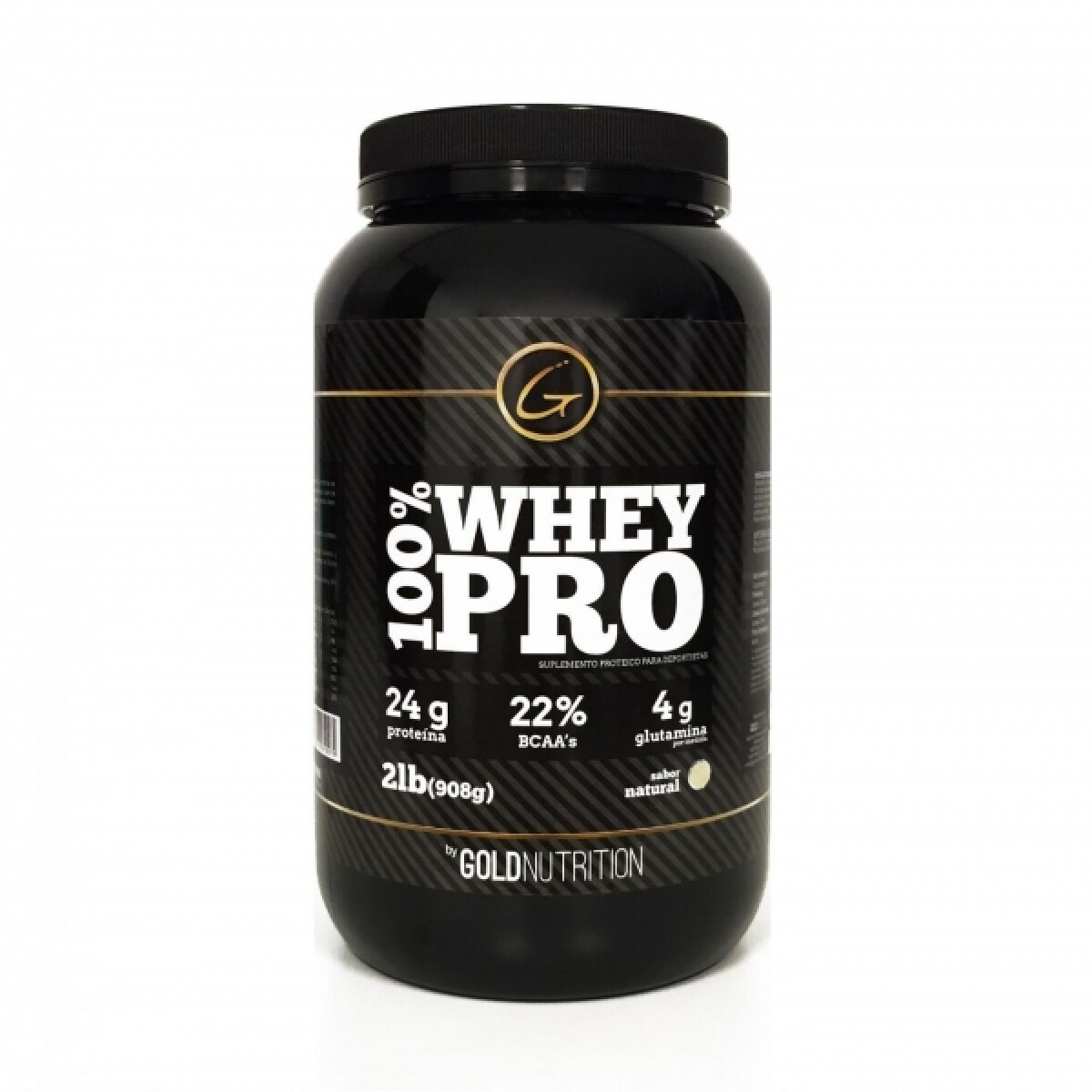 Proteína 100% Whey Pro Gold Nutrition Natural 2 Lbs. 