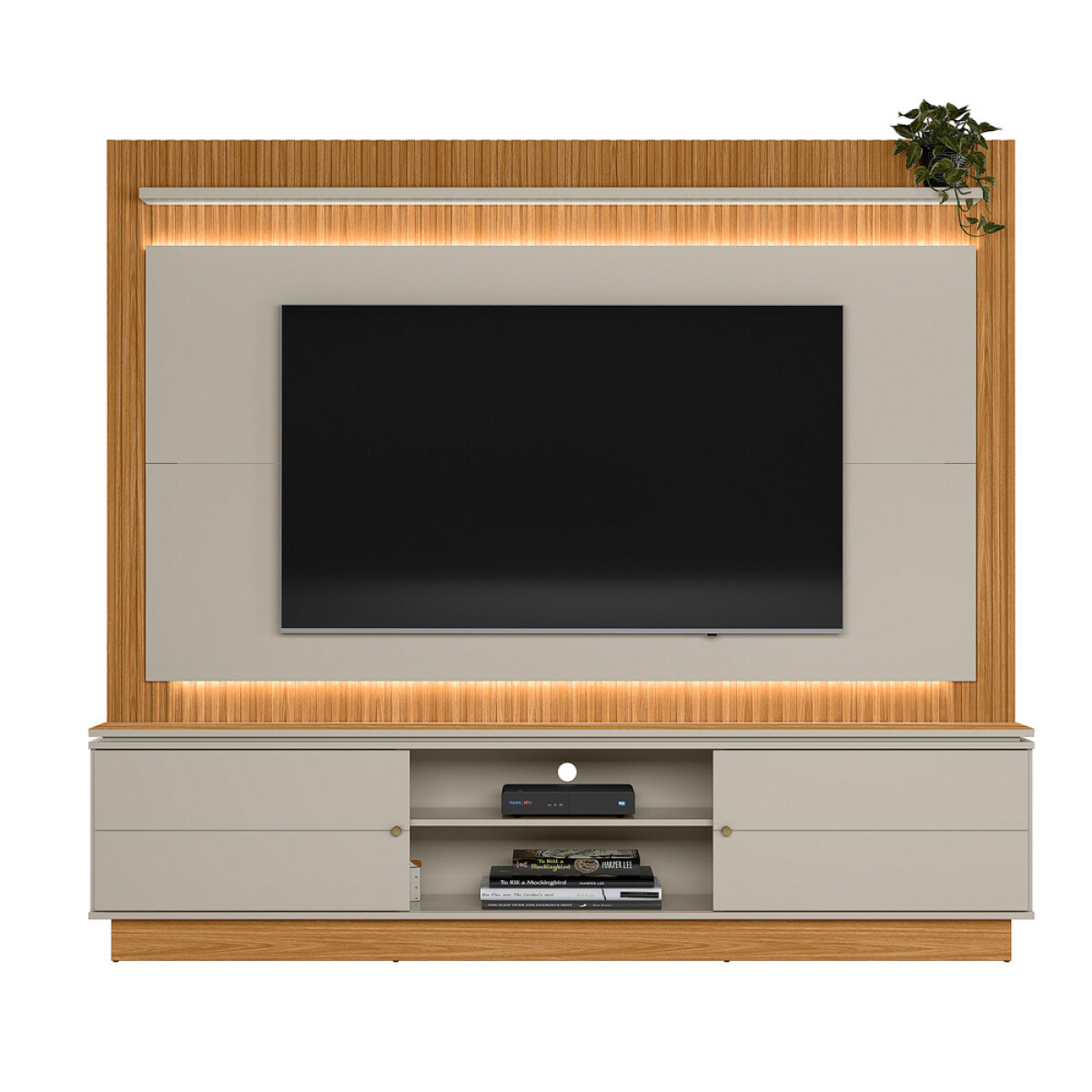 Rack "guararapes" Con Cinta Led Nature/off White 