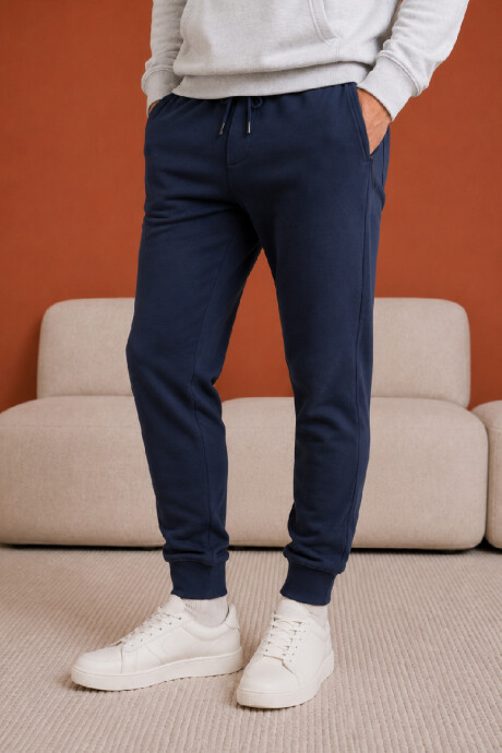 Pantalón Felpa Oliver Azul