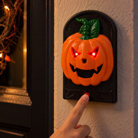 Timbre para puerta con luces y sonido Naranja