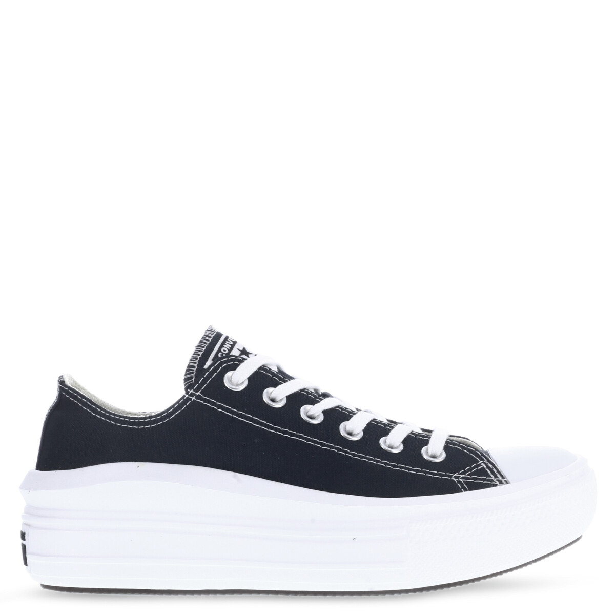 Championes de Mujer Converse Chuck Taylor Move - Negro - Blanco 