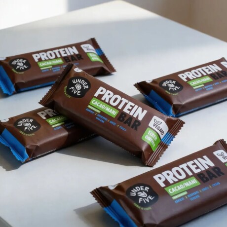 Barras De Proteína 45g Kit x12 Underfive Sabor Cacao y Maní