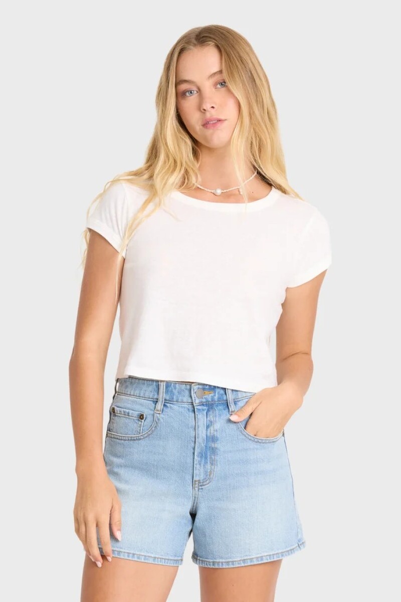 REMERA DAILY TEE SS KNT B-blanco