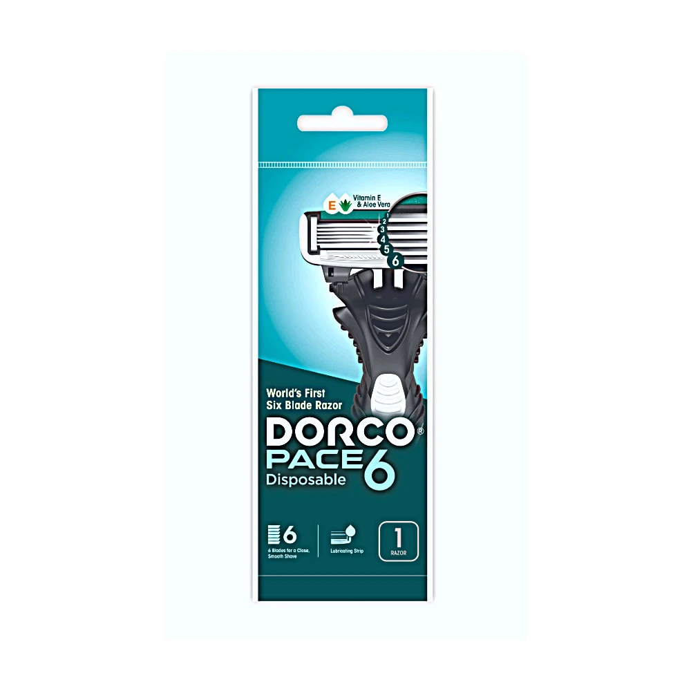 DORCO MAQUINA DE AFEITAR PACE 6H UNID.