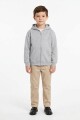 Campera deportiva clásica con capucha Gris melange claro