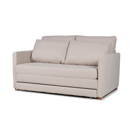 Sofá Cama Niki - Tela Microfibra 9901 (Soft Beige)