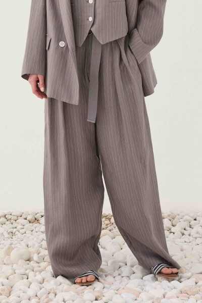 PANTALÓN ANCHO Gris