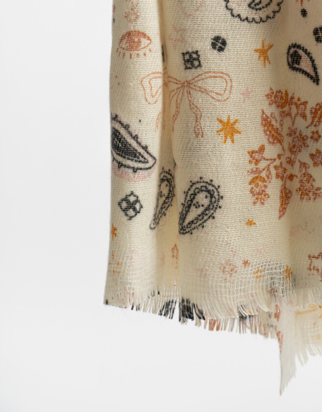 Pashminas Pashminas - Blanco Crudo
