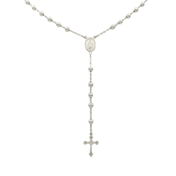 Rosario Virgen Milagrosa - Plata 925 - Sin Piedra - RO3006 sinpiedra